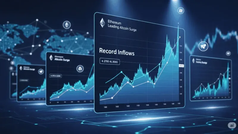 Digital Assets See Record Inflows as Ethereum Leads Altcoin Surge