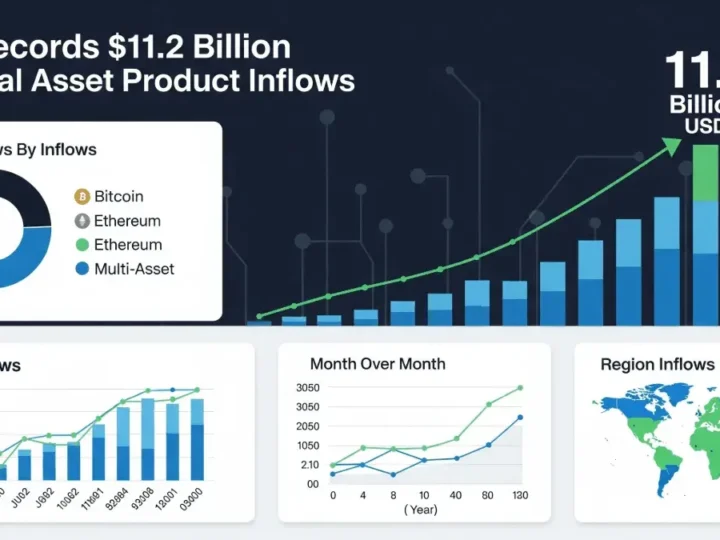 Los activos digitales registran entradas récord mientras Ethereum lidera el auge de las altcoins