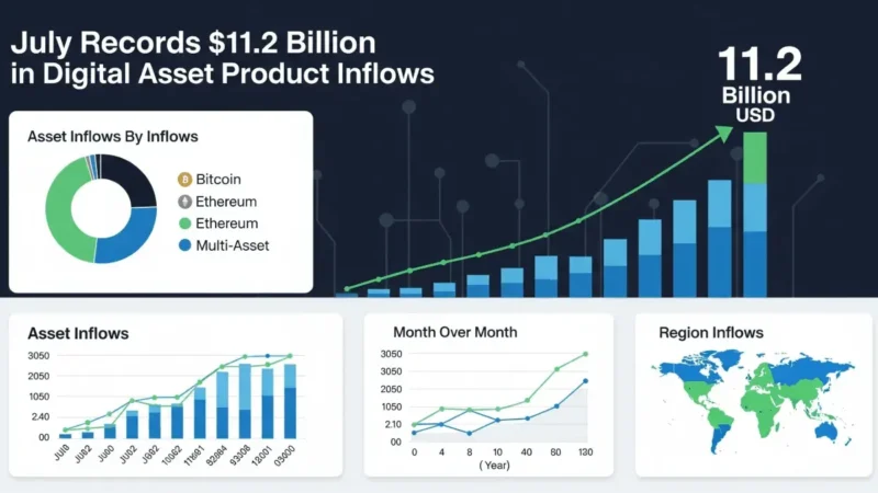 Los activos digitales registran entradas récord mientras Ethereum lidera el auge de las altcoins